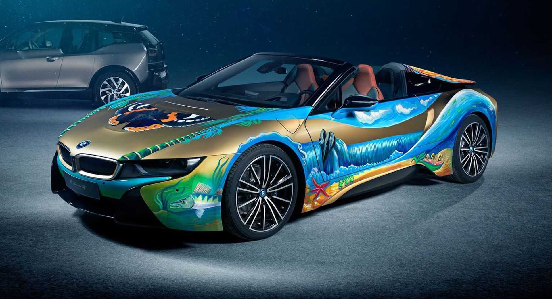 Autorisatie troosten communicatie BMW i8 Roadster "4 Elements" Art Car Will Help Clean Our Oceans | Carscoops