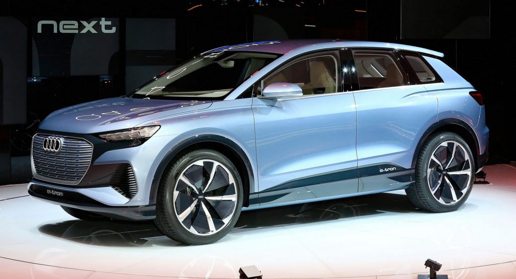  Audi Q4 e-Tron Concept Previews Upcoming All-Electric Compact SUV
