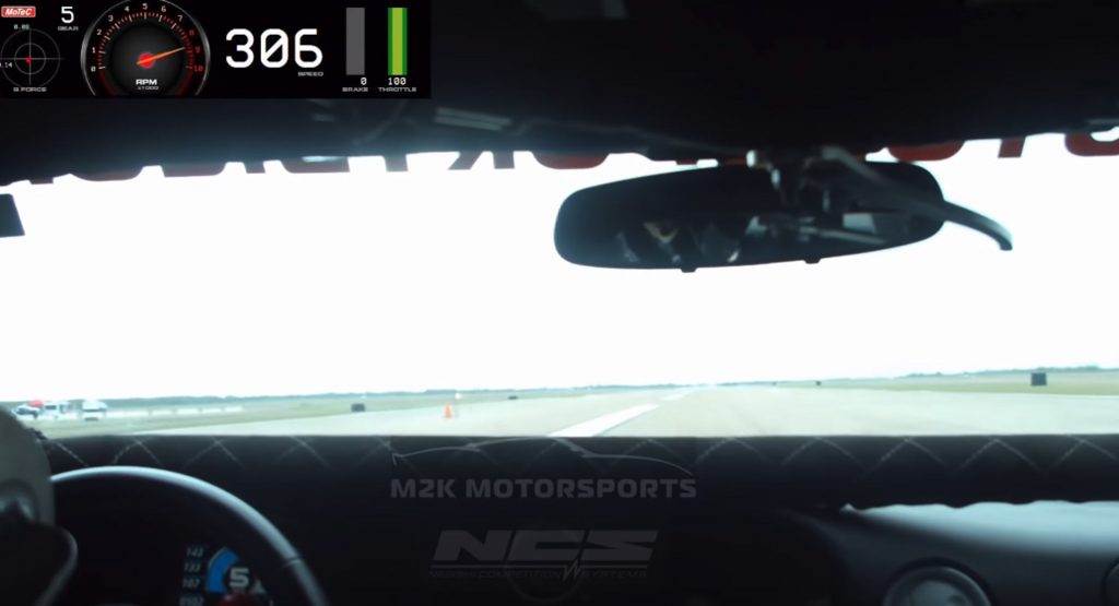 This Is What Hitting 300 MPH With A 2,500 HP Ford GT Looks Like