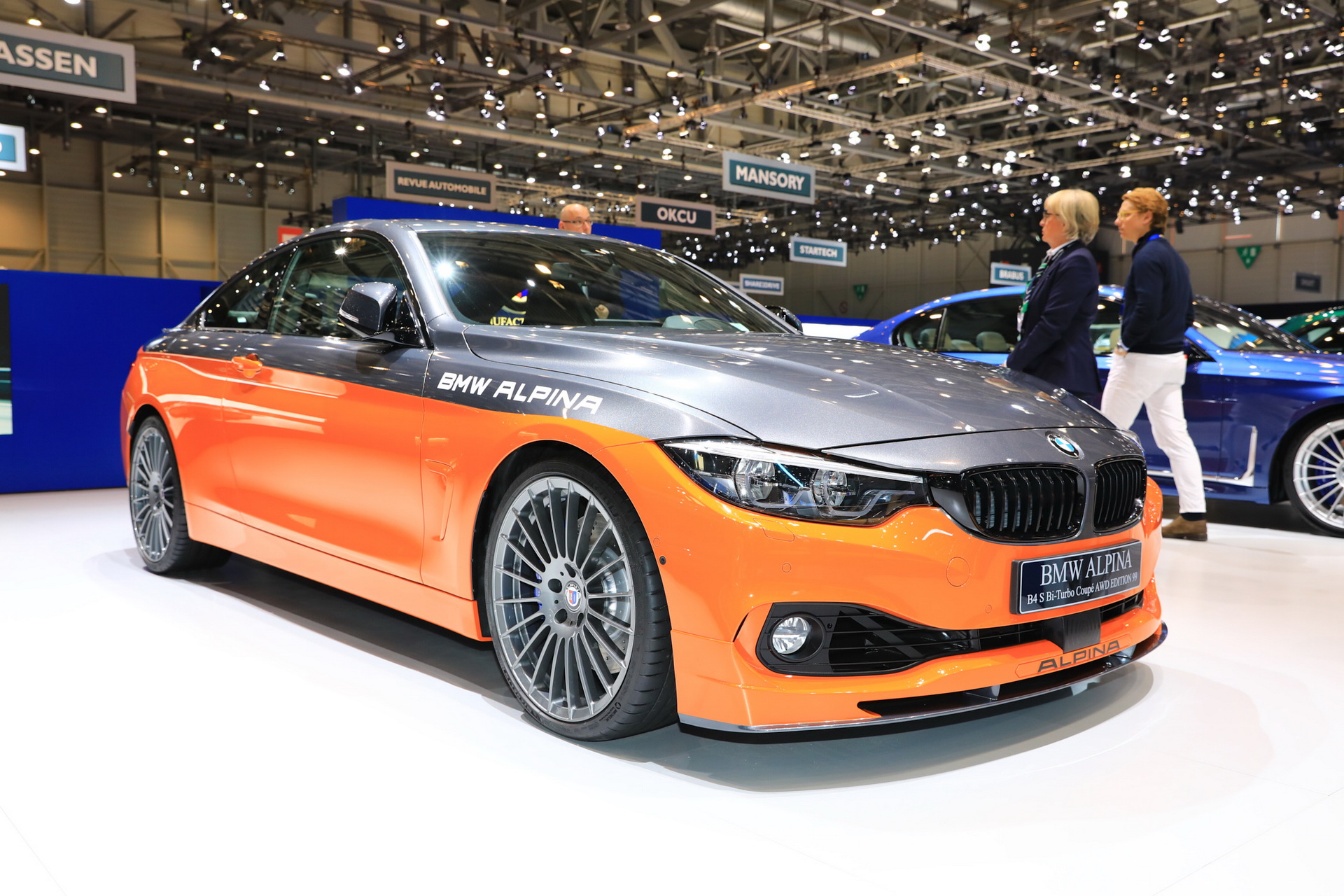 alpina b4s edition 99 geneva livepics 7 Alpina B4 S Biturbo “Edition 99” Is An Ode To 1970s Color Schemes