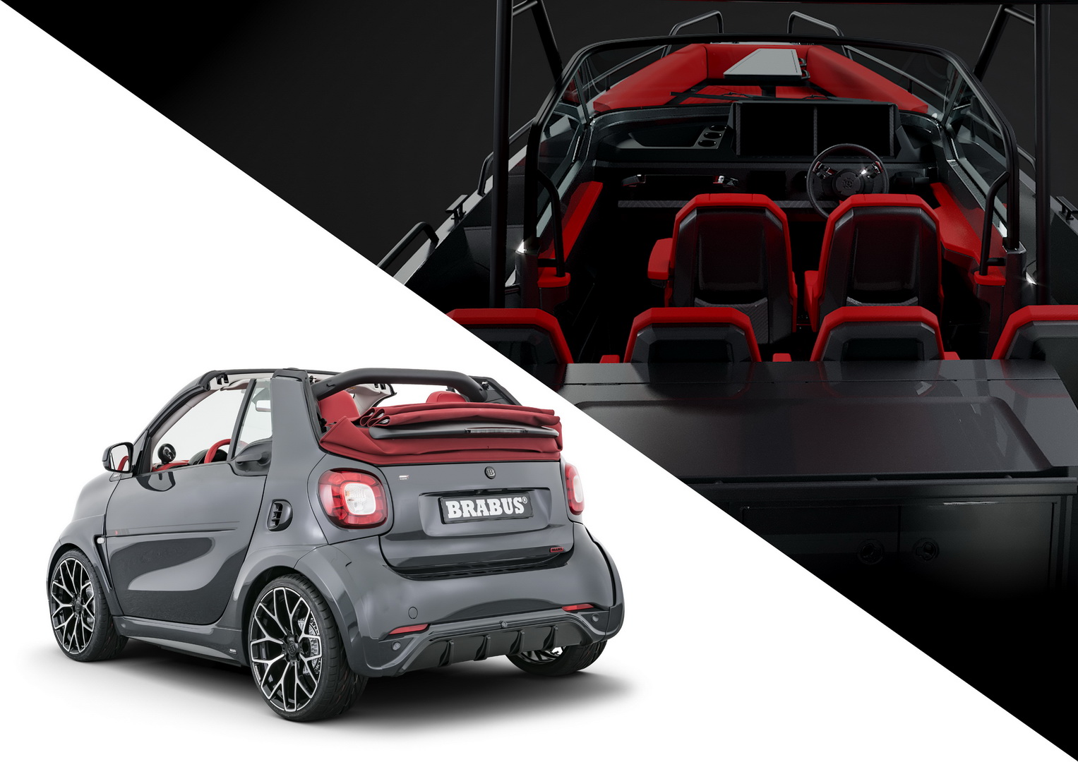 2019 brabus ultimate e shadow edition smart fortwo eq cabrio 8 Brabus Ultimate E Shadow Edition Is A €64,900 Smart ForTwo EQ!