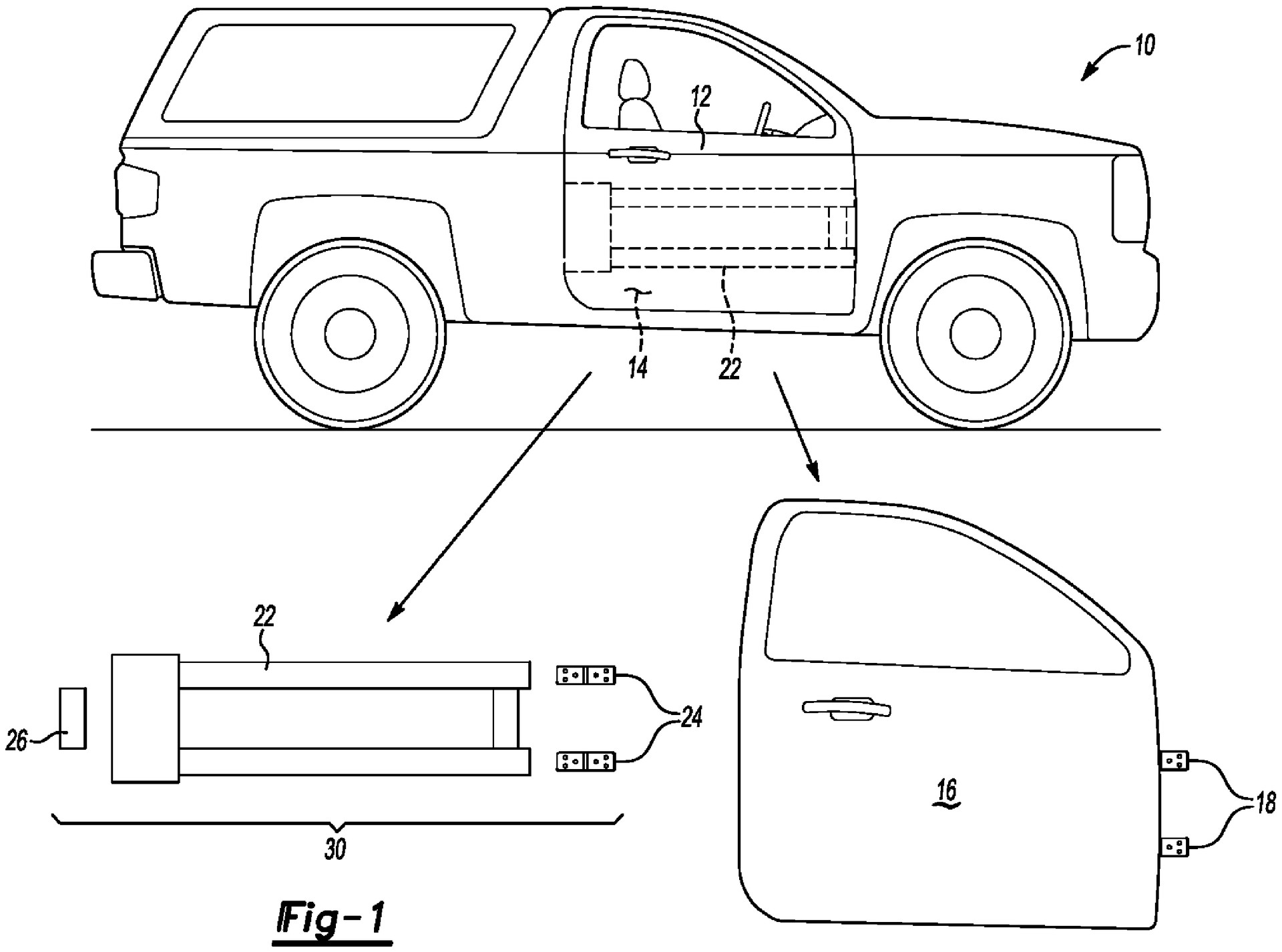 Ford Door Patent-1 Ford Patent Hints At 2-In-1 Removable Doors, Could They Show Up On The Bronco?