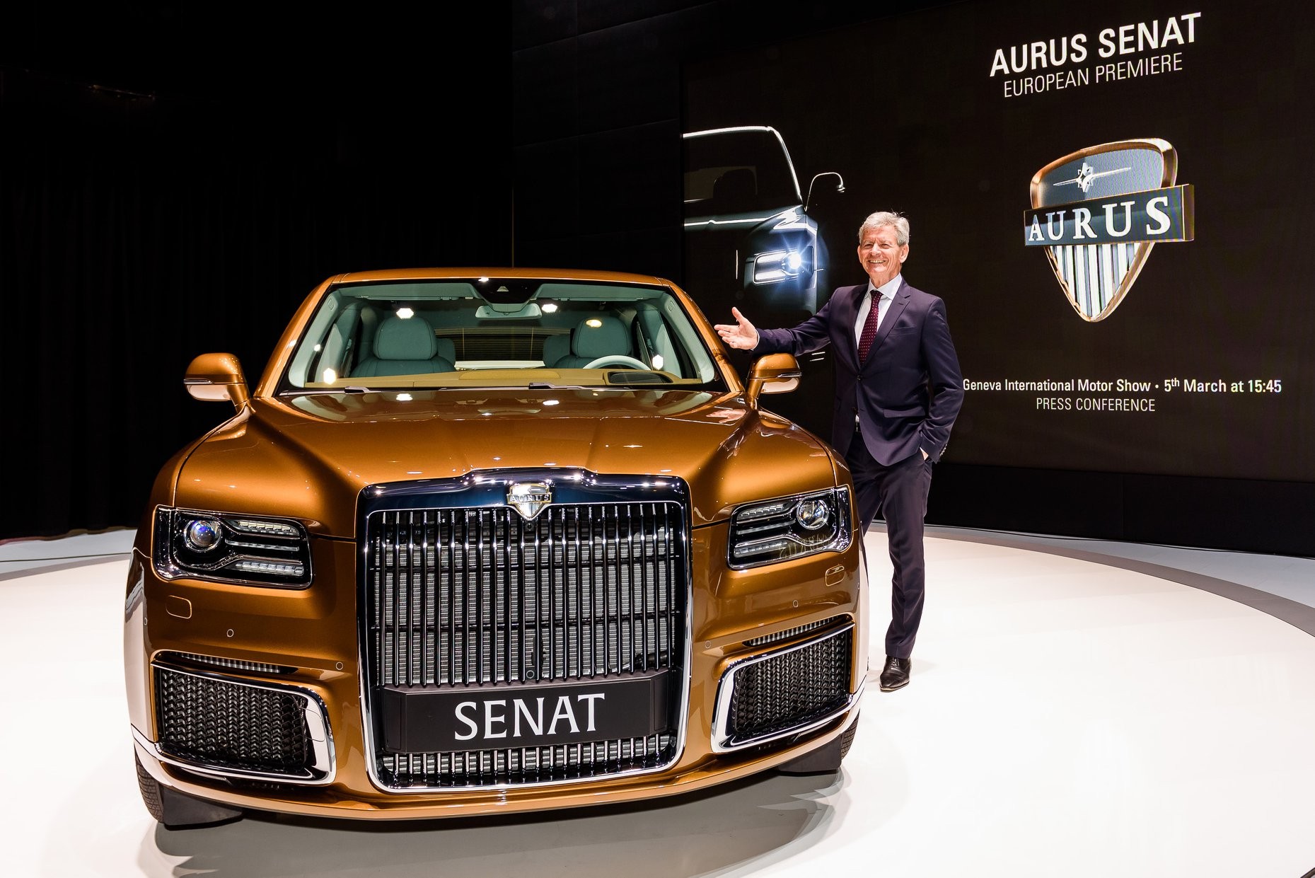 Aurus Senat-6 Aurus Senat: Putin’s Limo Maker Makes European Debut With Sedan And Limo
