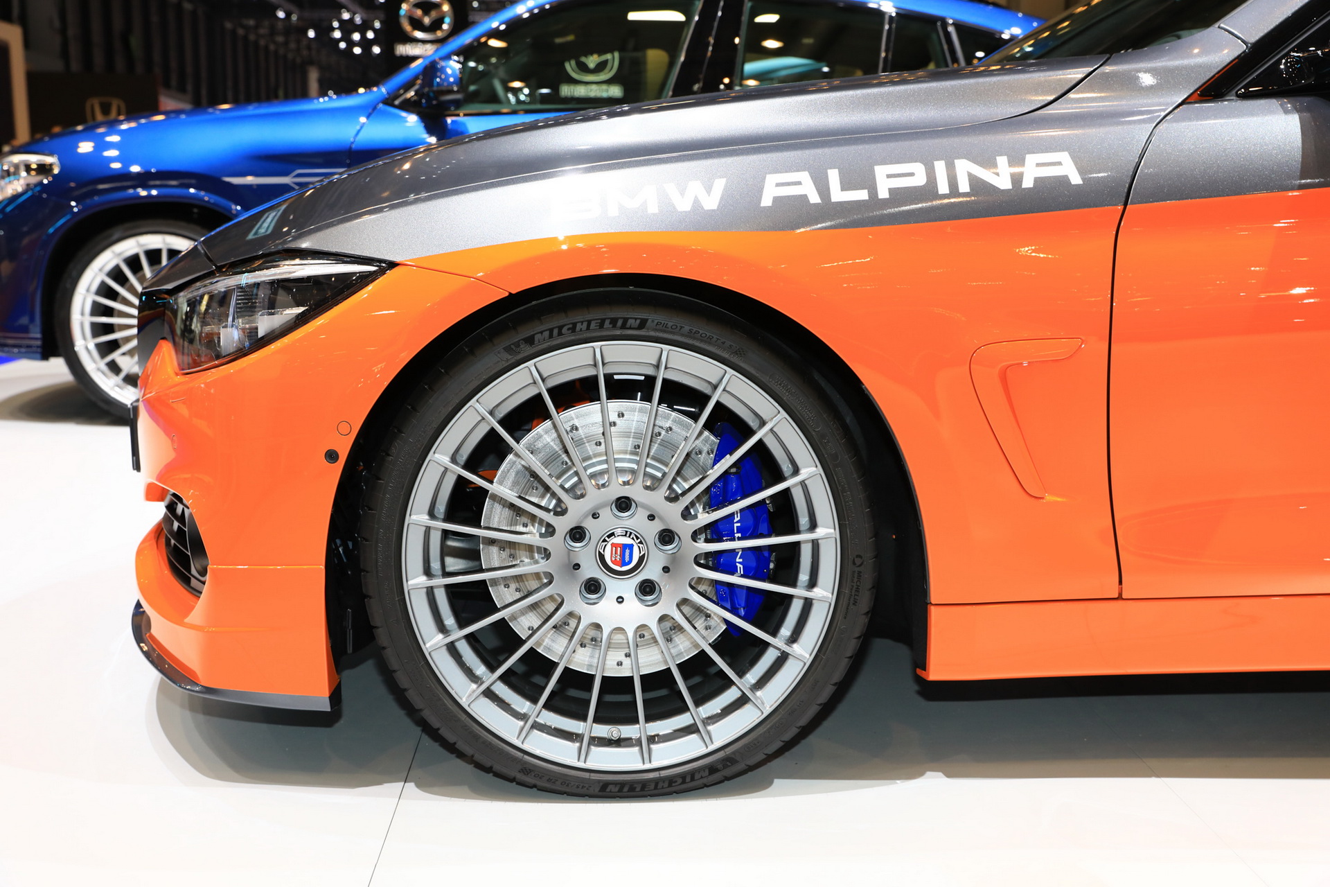 alpina b4s edition 99 geneva livepics 12 Alpina B4 S Biturbo “Edition 99” Is An Ode To 1970s Color Schemes