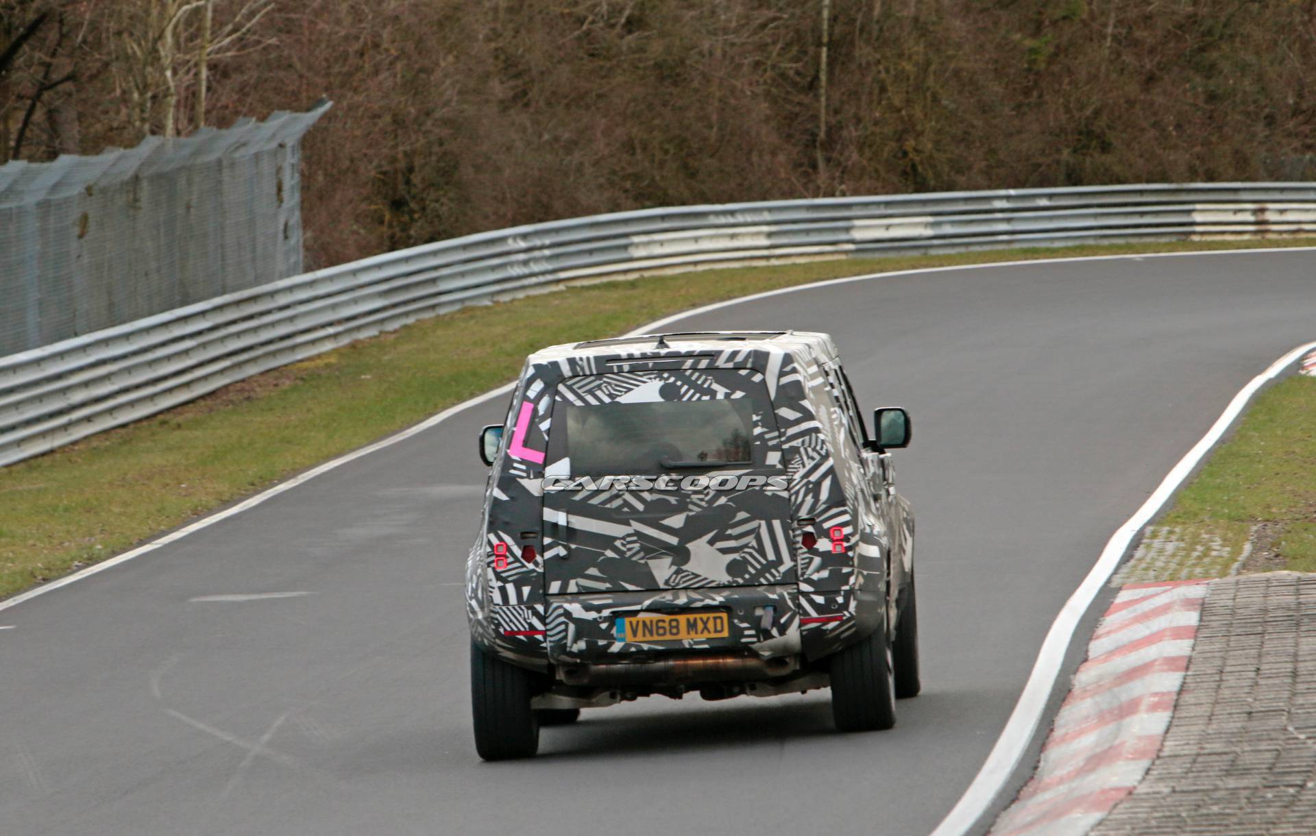 2020 Land Rover Defender spy shots at the Nurburgring 31 2020 Land Rover Defender 110 Polishing Its Road Manners At The ‘Ring