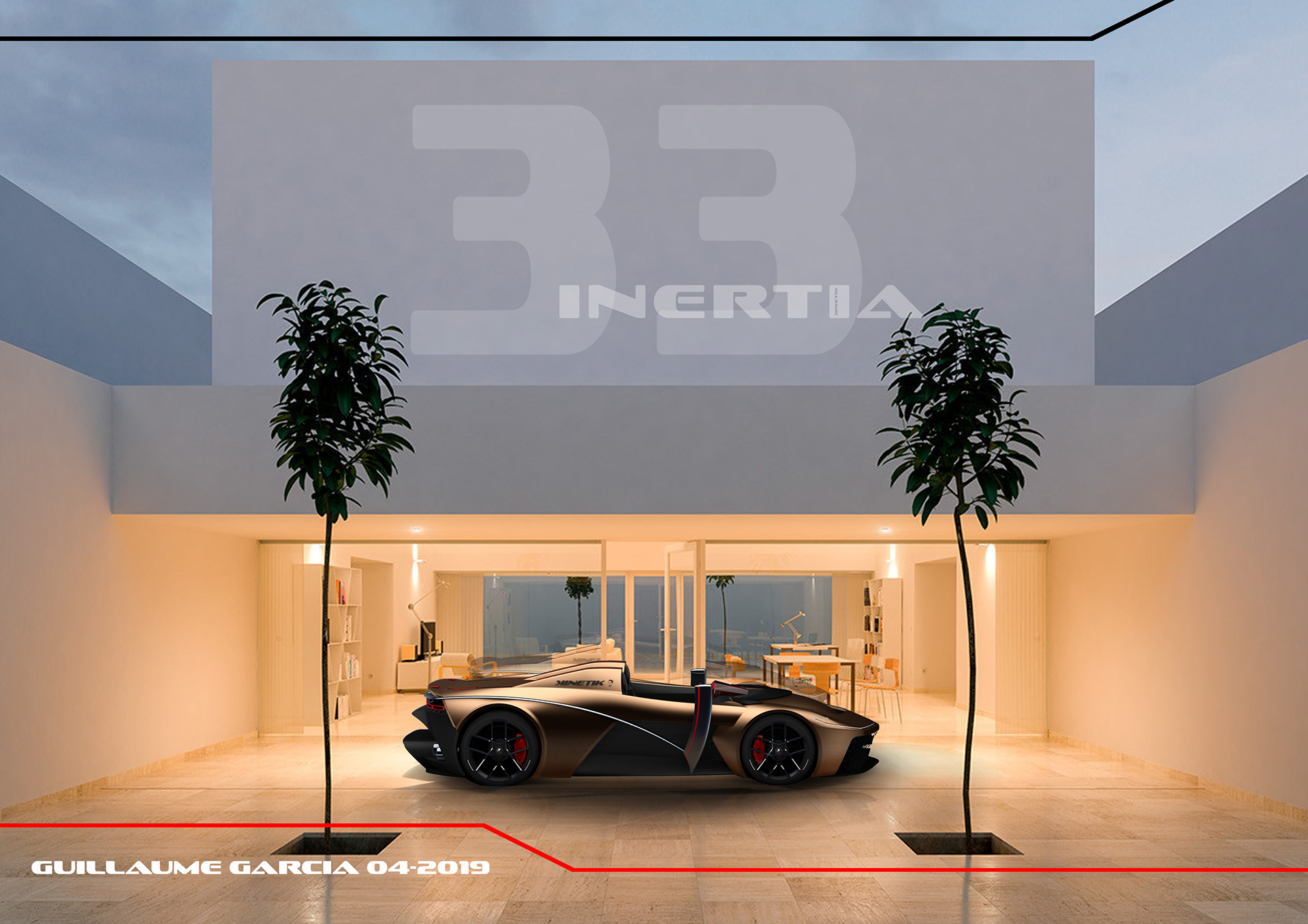 inertia kinetic rendering 6 Inertia Kinetik Is One Man’s Take On The Sports Car Of Tomorrow