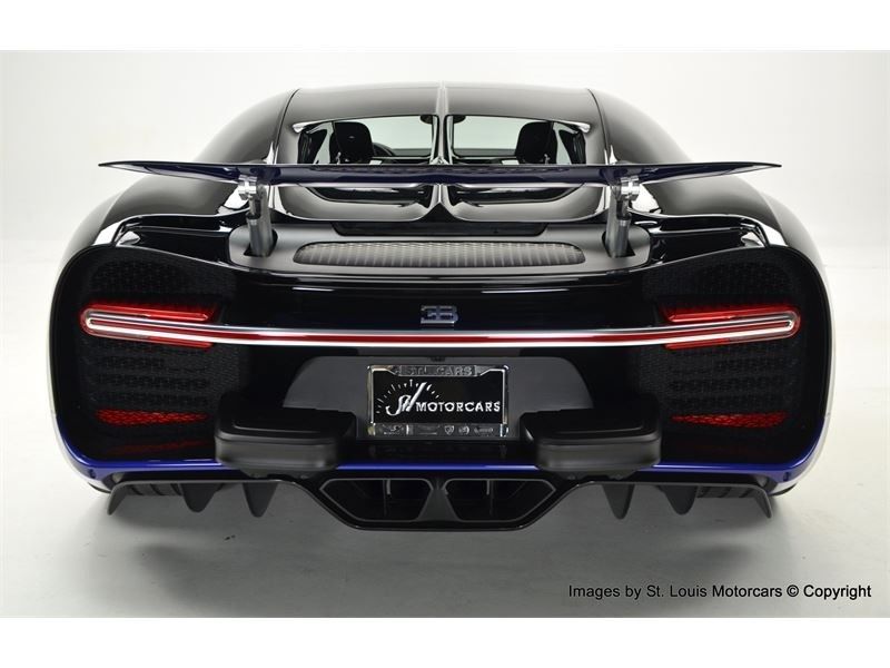 Bugatti-Chiron-For-Sale-5 Black And Blue Bugatti Chiron Would Be A Standout In Any Exotic Collection