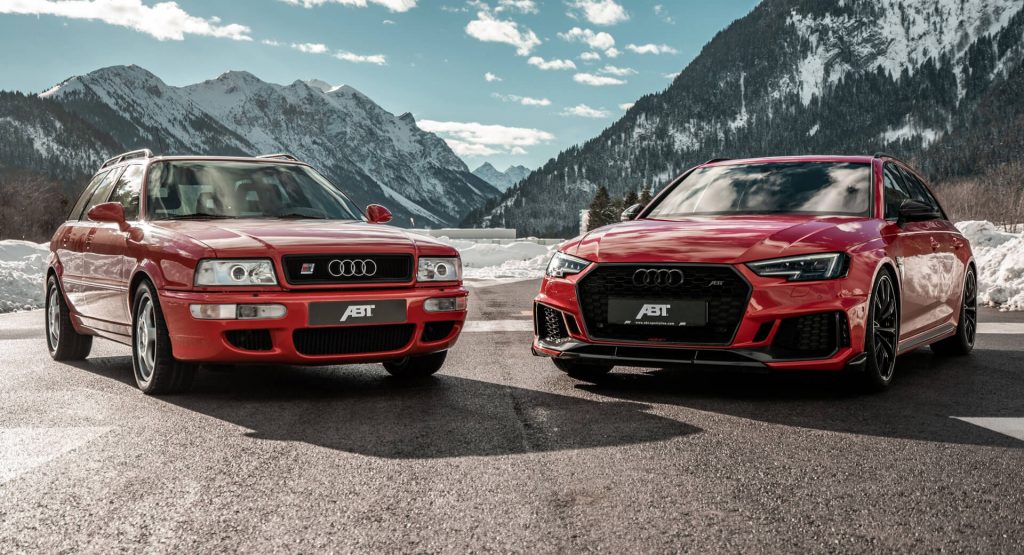  Old Timer Audi RS2 Meets New RS4 Avant In ABT Family Photo Shoot