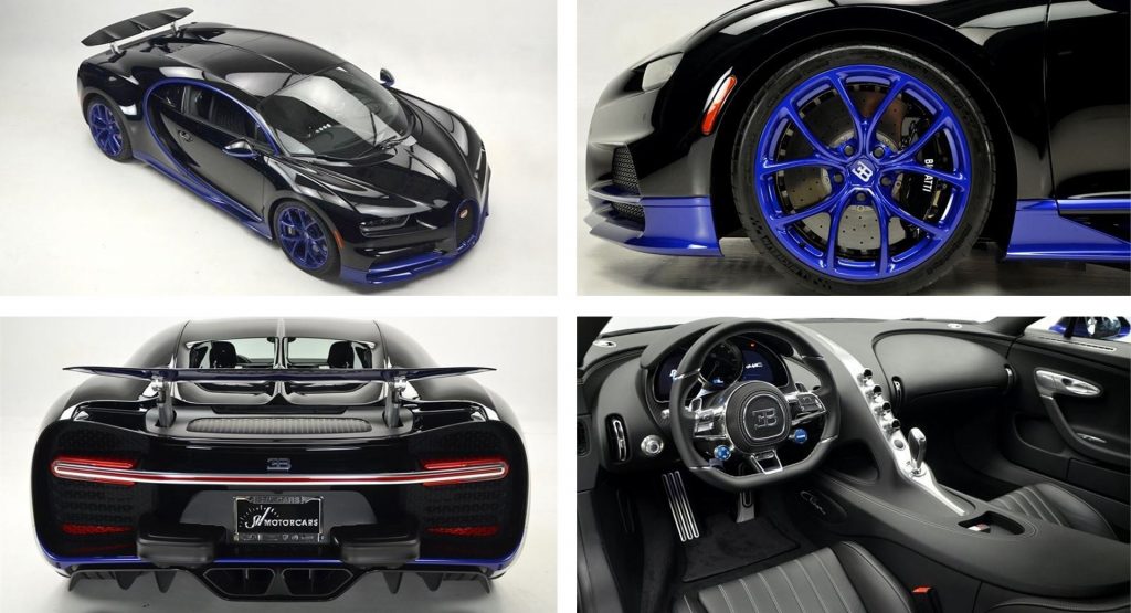 Black And Blue Bugatti Chiron Would Be A Standout In Any Exotic Collection