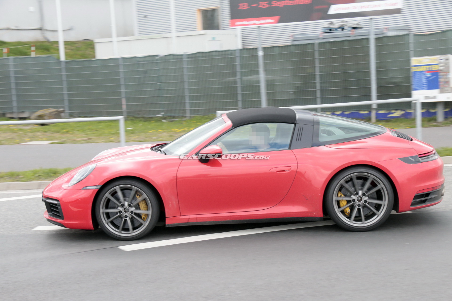 2020 Porsche 992 Targa 24 2020 Porsche 911 Targa With Removable Top Photographed Undisguised In Red Too