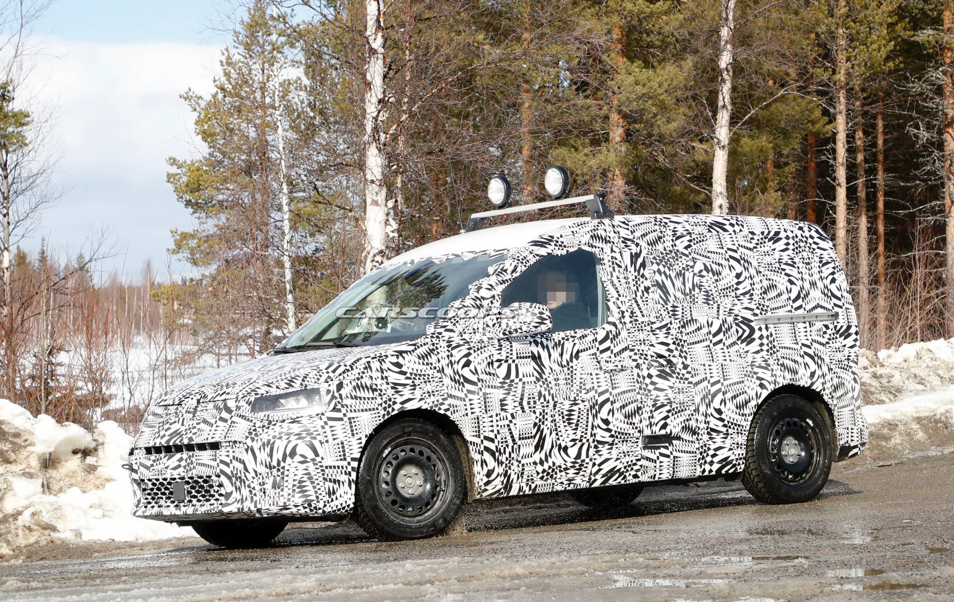 2021 VW Caddy spy shots 6 All-New 2021 VW Caddy Compact Van Spotted For The First Time