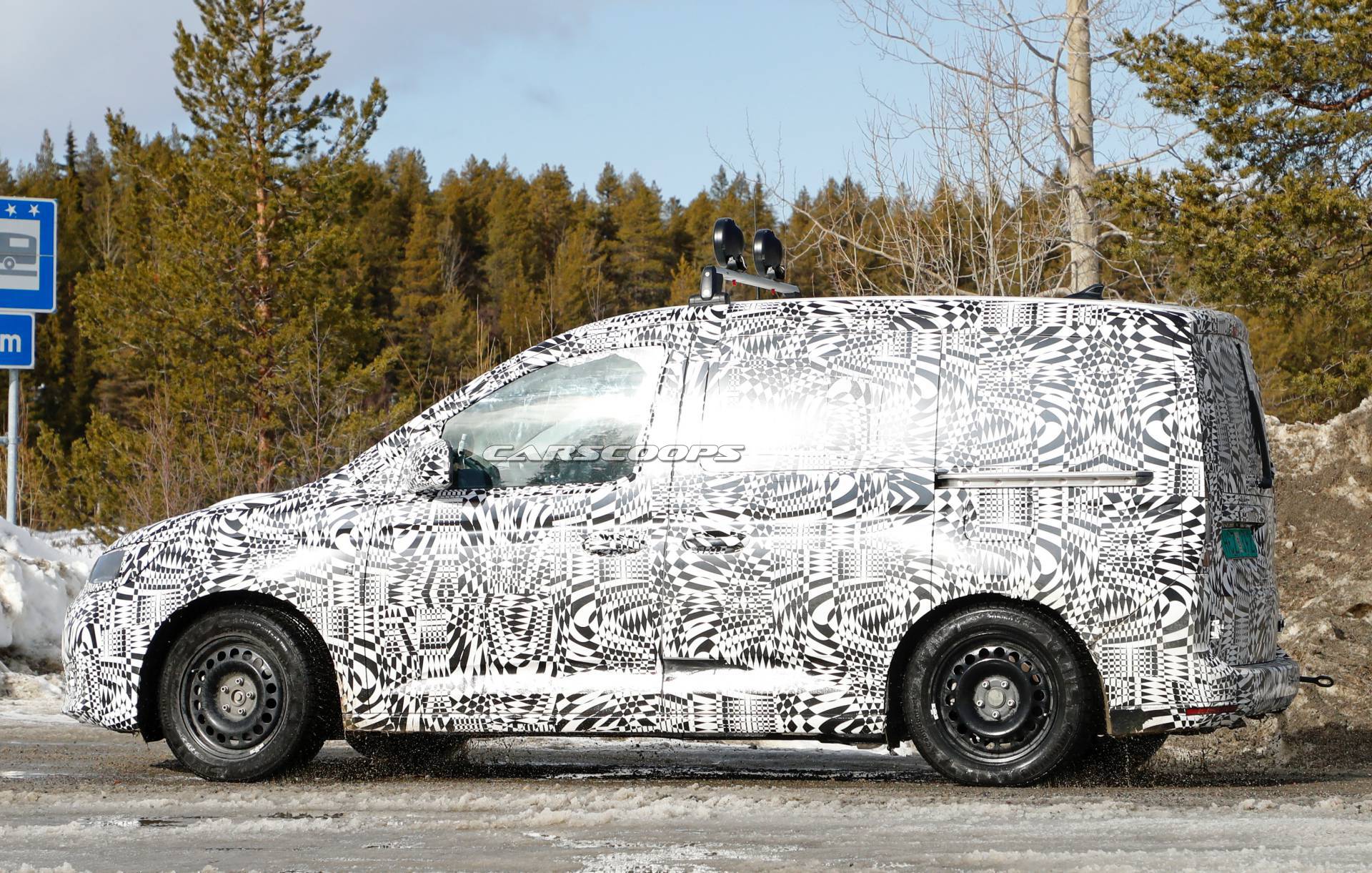 2021 VW Caddy spy shots 10 All-New 2021 VW Caddy Compact Van Spotted For The First Time