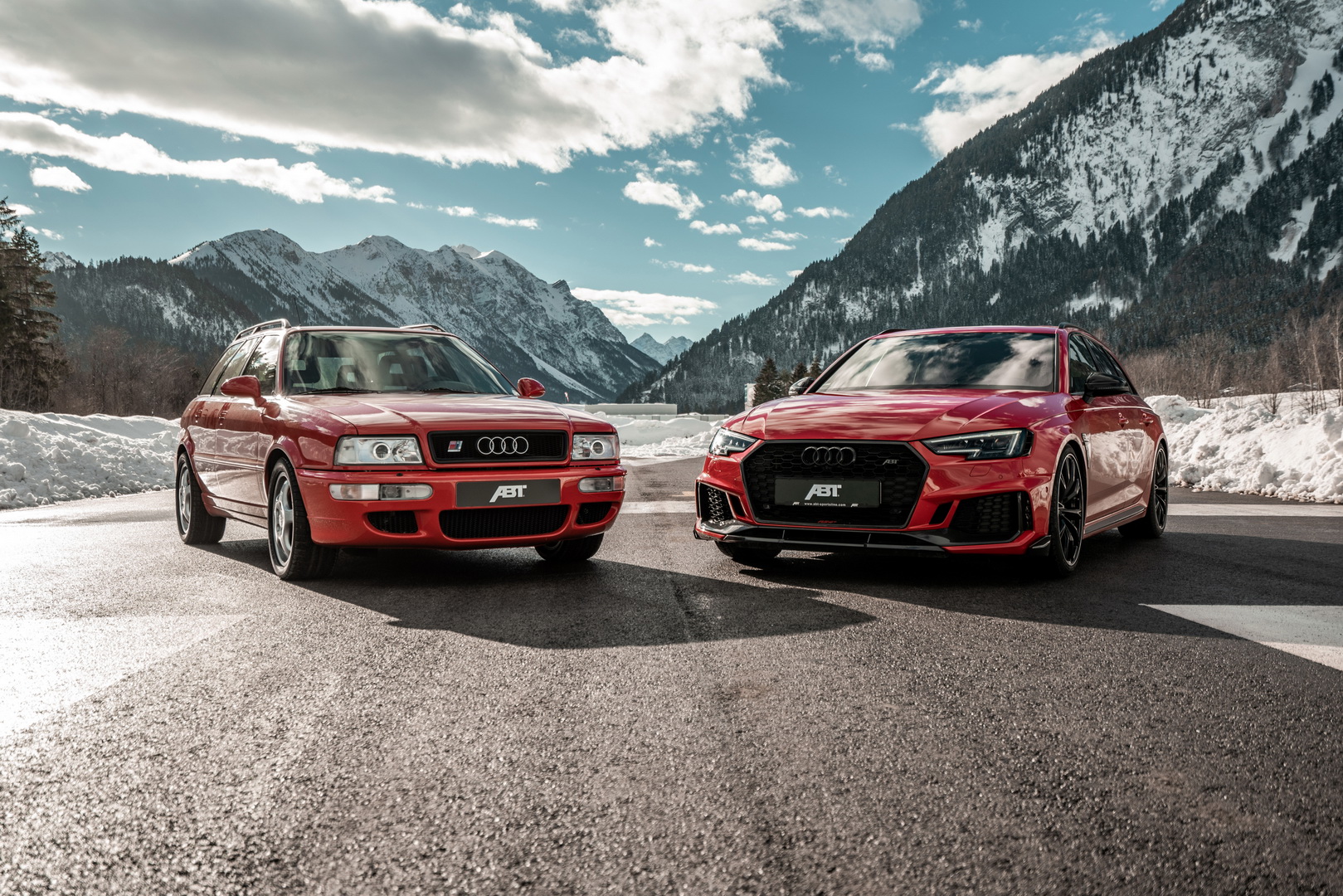 audi rs2 rs4 avant tuning abt 7 Old Timer Audi RS2 Meets New RS4 Avant In ABT Family Photo Shoot