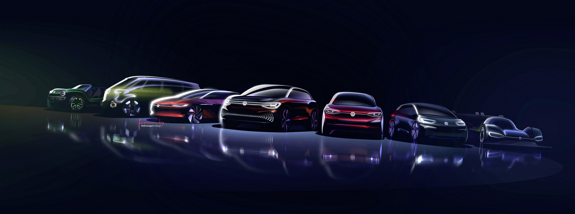 VW-ID-Roomzz-52 VW’s Electric ID. Roomzz Concept Revealed With 280 Miles Of Range, Three Rows Of Seats