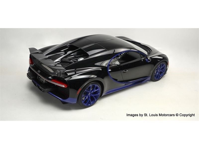 Bugatti-Chiron-For-Sale-12 Black And Blue Bugatti Chiron Would Be A Standout In Any Exotic Collection