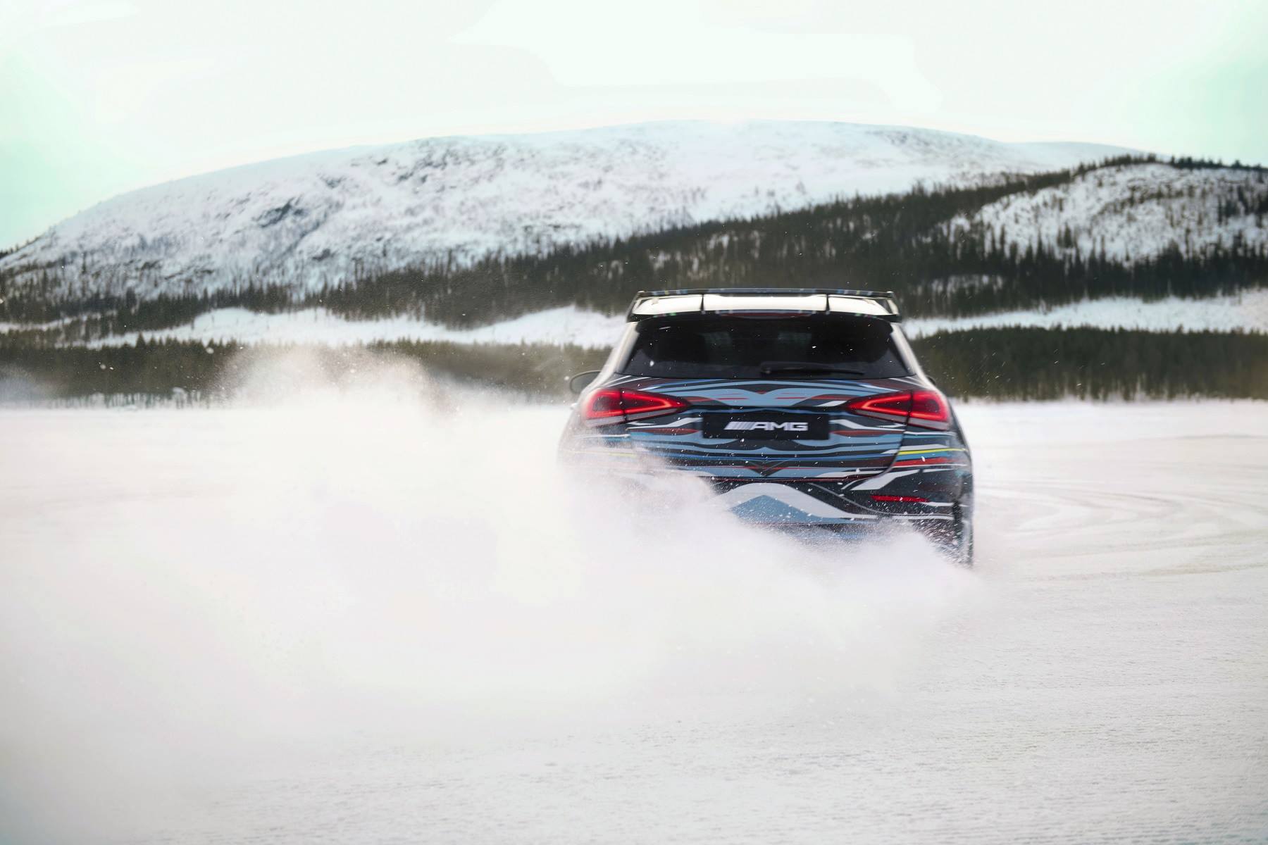 Mercedes-AMG-A45-Testing-4 2020 Mercedes-AMG A45 Prototypes Can’t Stop Playing In The Snow