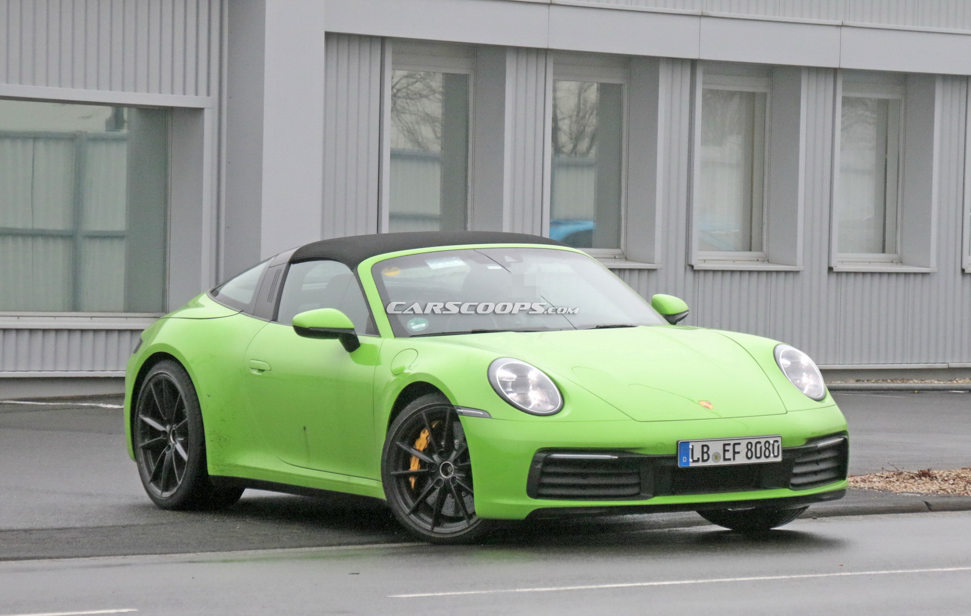 2020 Porsche 992 Targa 35 2020 Porsche 911 Targa With Removable Top Photographed Undisguised In Red Too