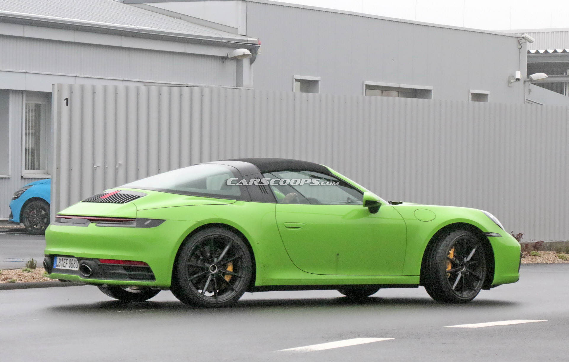 2020 Porsche 992 Targa 32 2020 Porsche 911 Targa With Removable Top Photographed Undisguised In Red Too