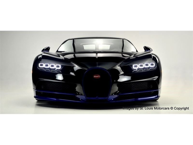 Bugatti-Chiron-For-Sale-2 Black And Blue Bugatti Chiron Would Be A Standout In Any Exotic Collection