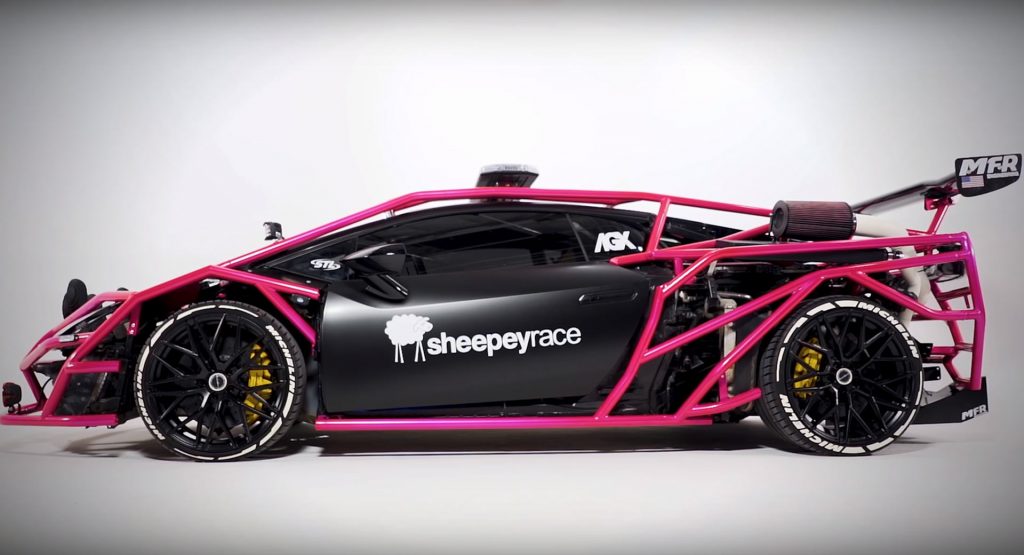 Lamborghini Huracan With A Pink Exoskeleton Is Here To Upset Purists