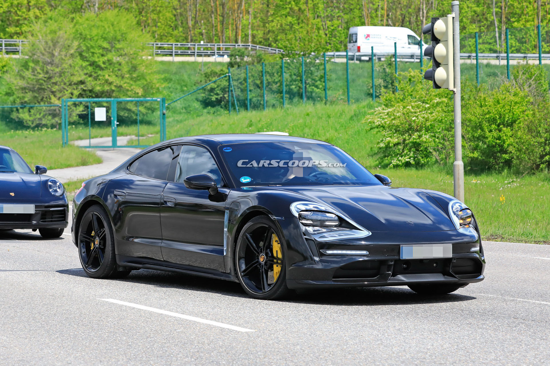 2021 Porsche Taycan 8 New Porsche Taycan Spy Shots Show Production Lights, Bumpers, And More (Updated)
