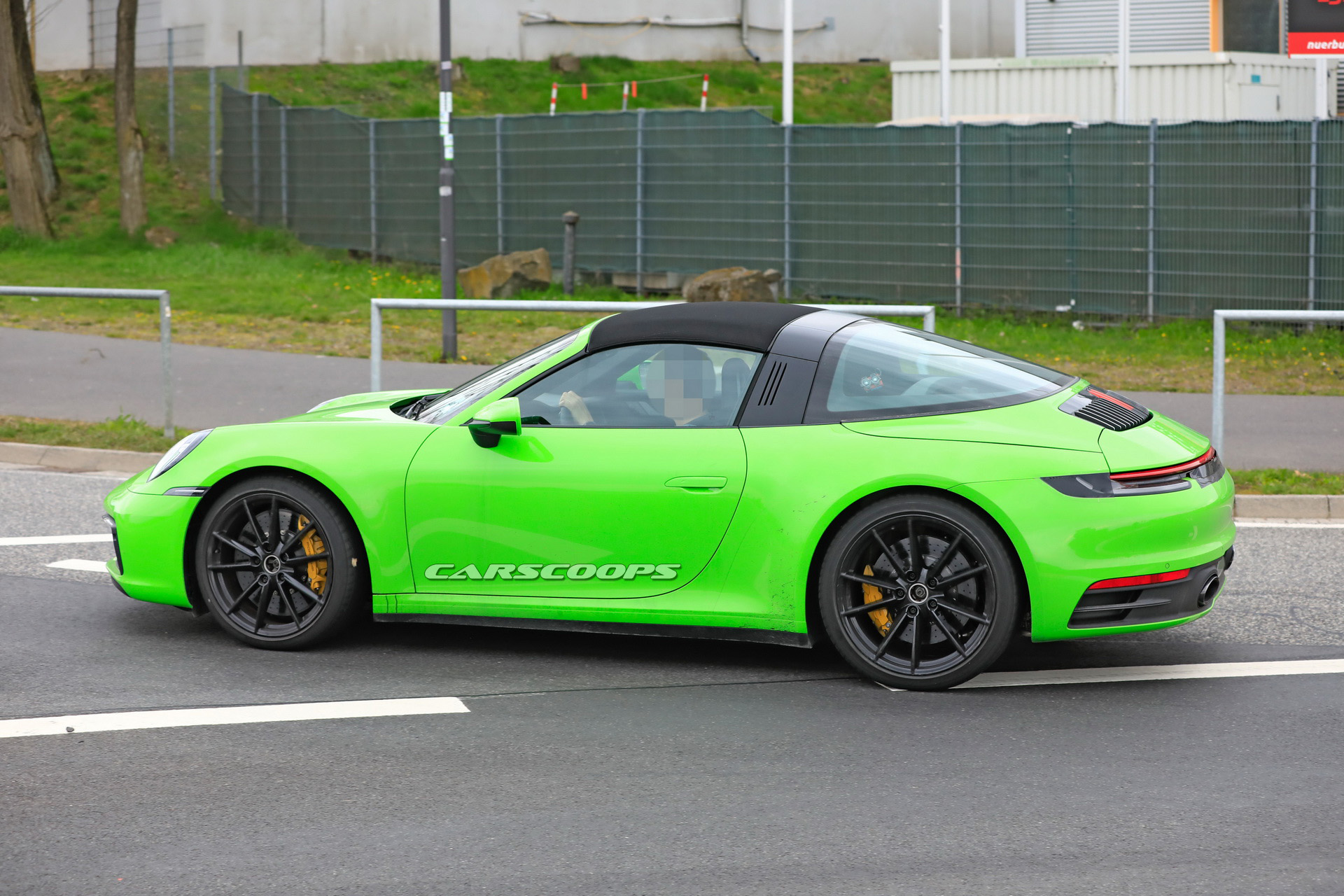 2020 porsche 911 targa spy shots 33 2020 Porsche 911 Targa With Removable Top Photographed Undisguised In Red Too