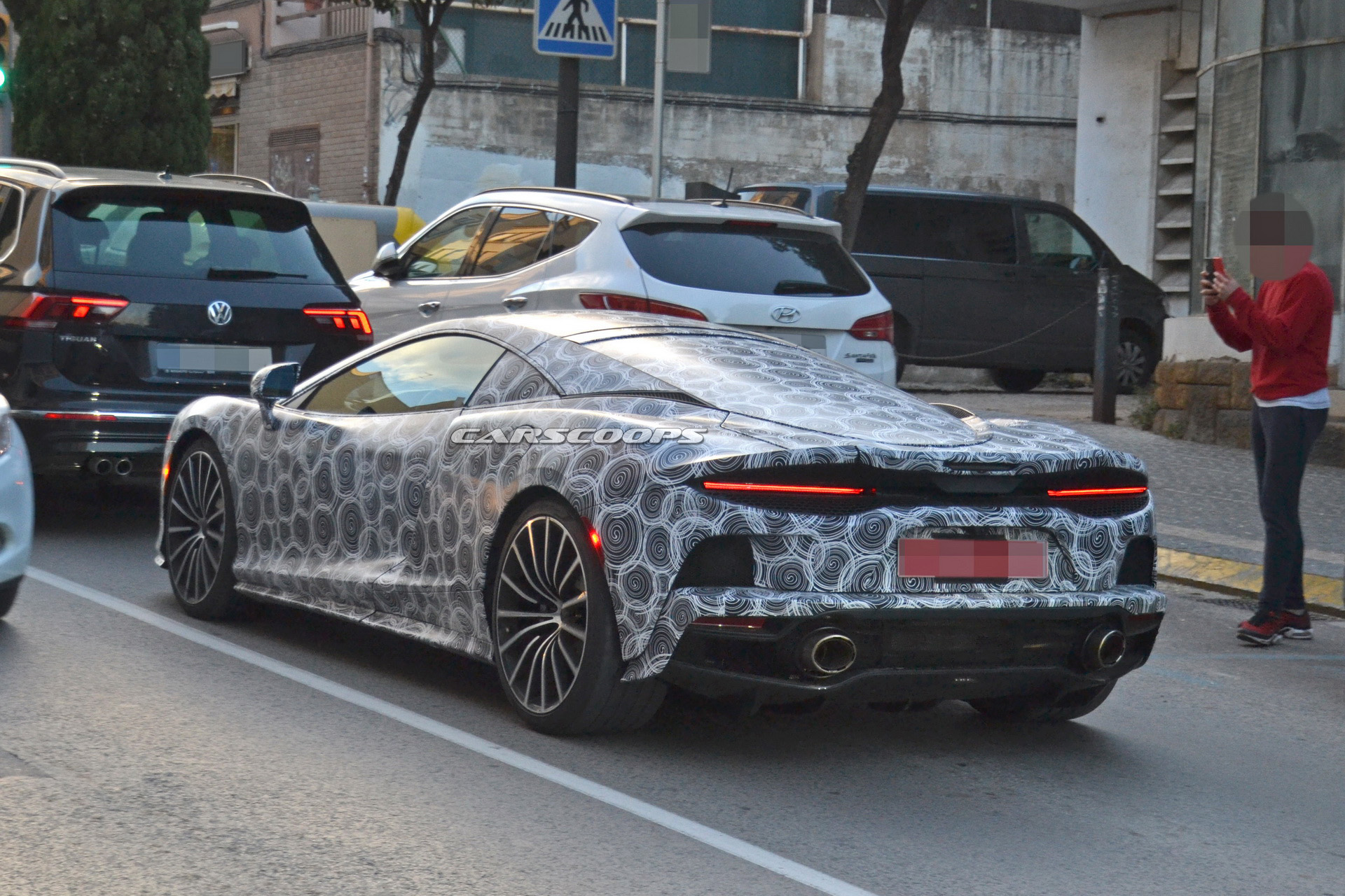2020 mclaren grand tourer spied tight camo 11 2020 McLaren Grand Tourer Caught Wearing Even Tighter Camo