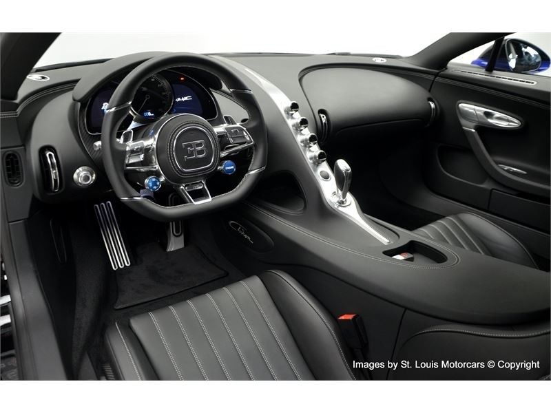 Bugatti-Chiron-For-Sale-14 Black And Blue Bugatti Chiron Would Be A Standout In Any Exotic Collection