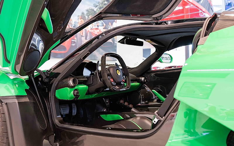 ferrari laferrari green jay kay 12 Vibrant “Kermit” LaFerrari Up For Sale – Can You Guess Its Owner?