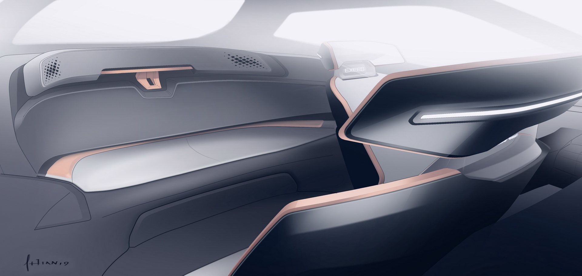 exeed e-iuv design concept 13 Exeed E-IUV Design Concept Looks A Bit Too Far Into The Future