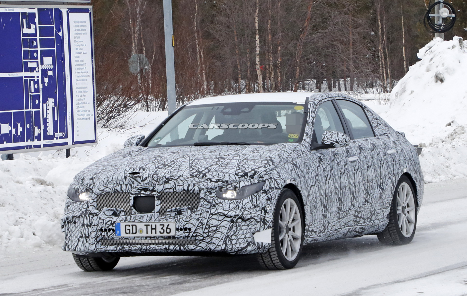 2020 mercedes c-class phev spy shots 1 All-New Mercedes C-Class Caught Testing In PHEV Guise
