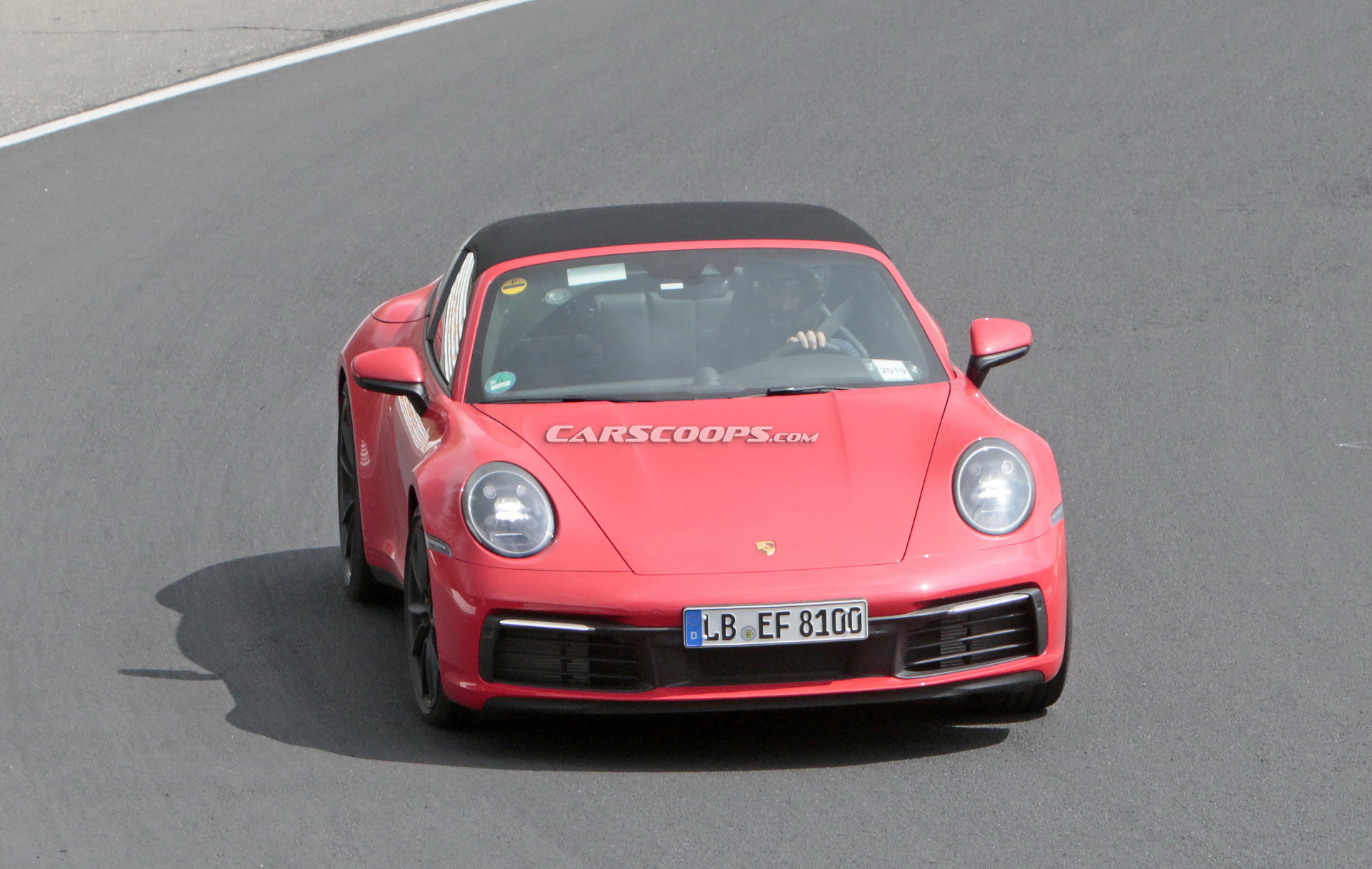 2020 Porsche 992 Targa 14 2020 Porsche 911 Targa With Removable Top Photographed Undisguised In Red Too