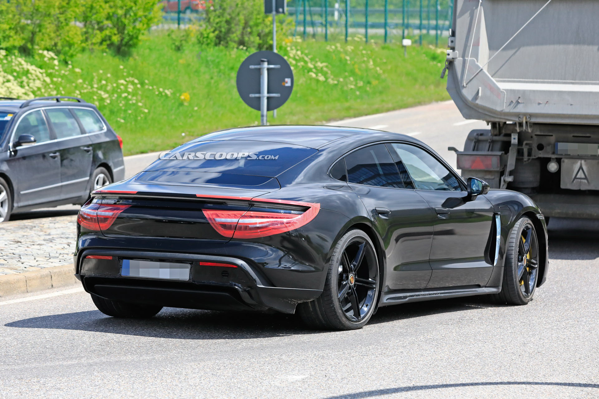 2021 Porsche Taycan 14 New Porsche Taycan Spy Shots Show Production Lights, Bumpers, And More (Updated)