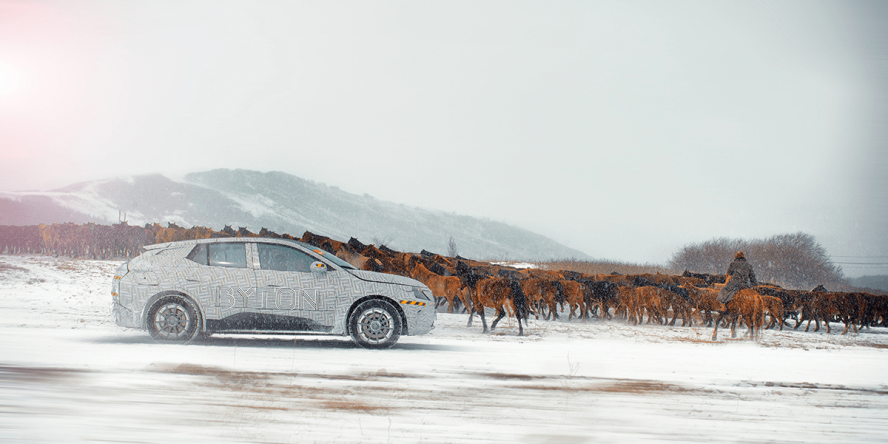 Byton-Testing-6 Byton Finishes Testing The M-Byte Electric SUV In Snowy Mongolia