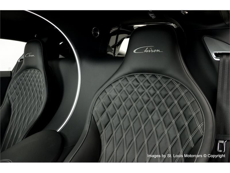 Bugatti-Chiron-For-Sale-17 Black And Blue Bugatti Chiron Would Be A Standout In Any Exotic Collection