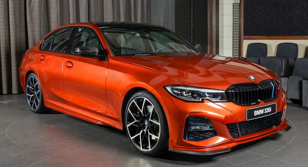 New BMW 330i M Sport Rocks Sunset Orange Exterior With M Performance