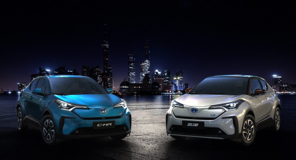  Toyota Enters China’s EV Arena With Two Battery Electric C-HRs