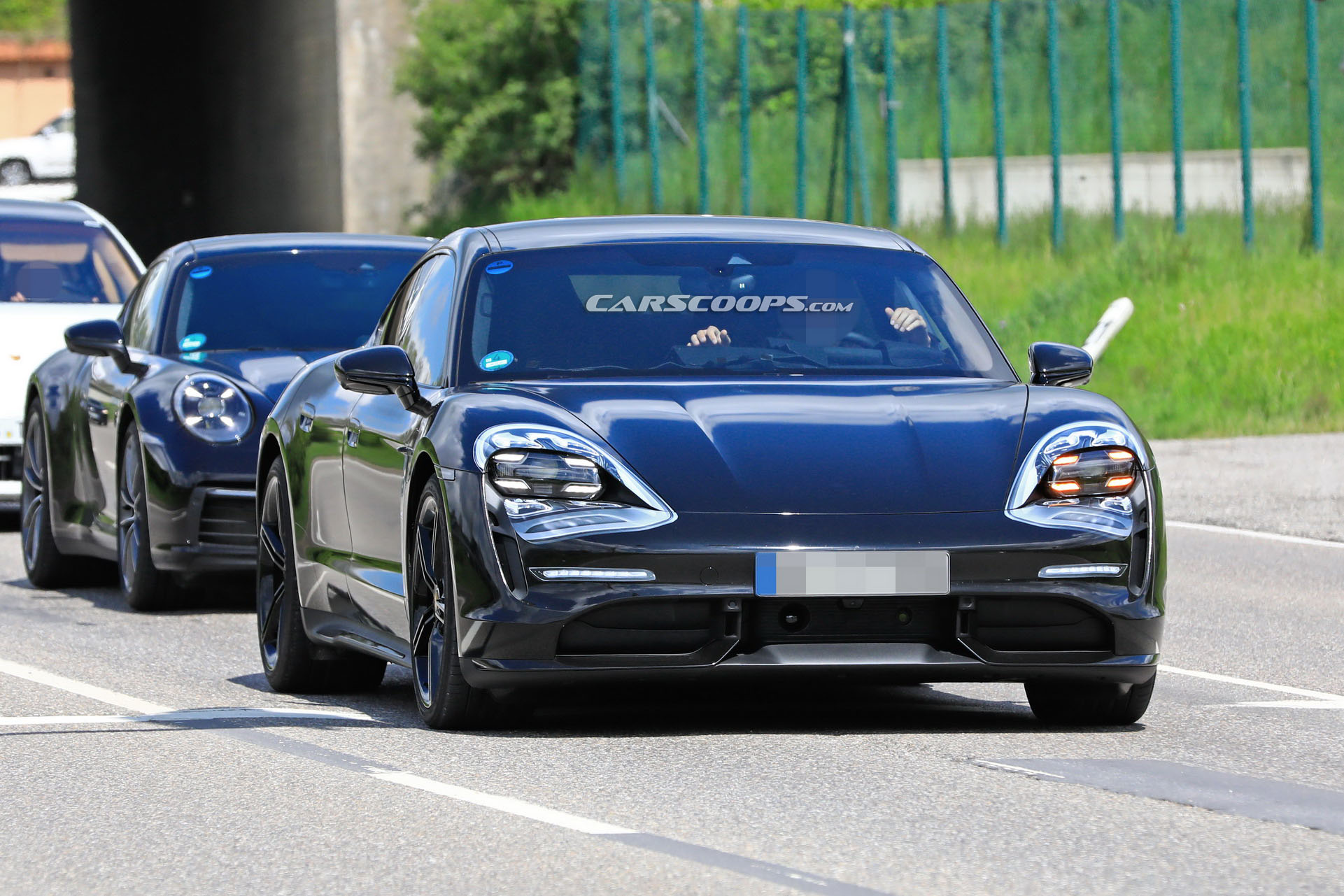 2021 Porsche Taycan 5 New Porsche Taycan Spy Shots Show Production Lights, Bumpers, And More (Updated)