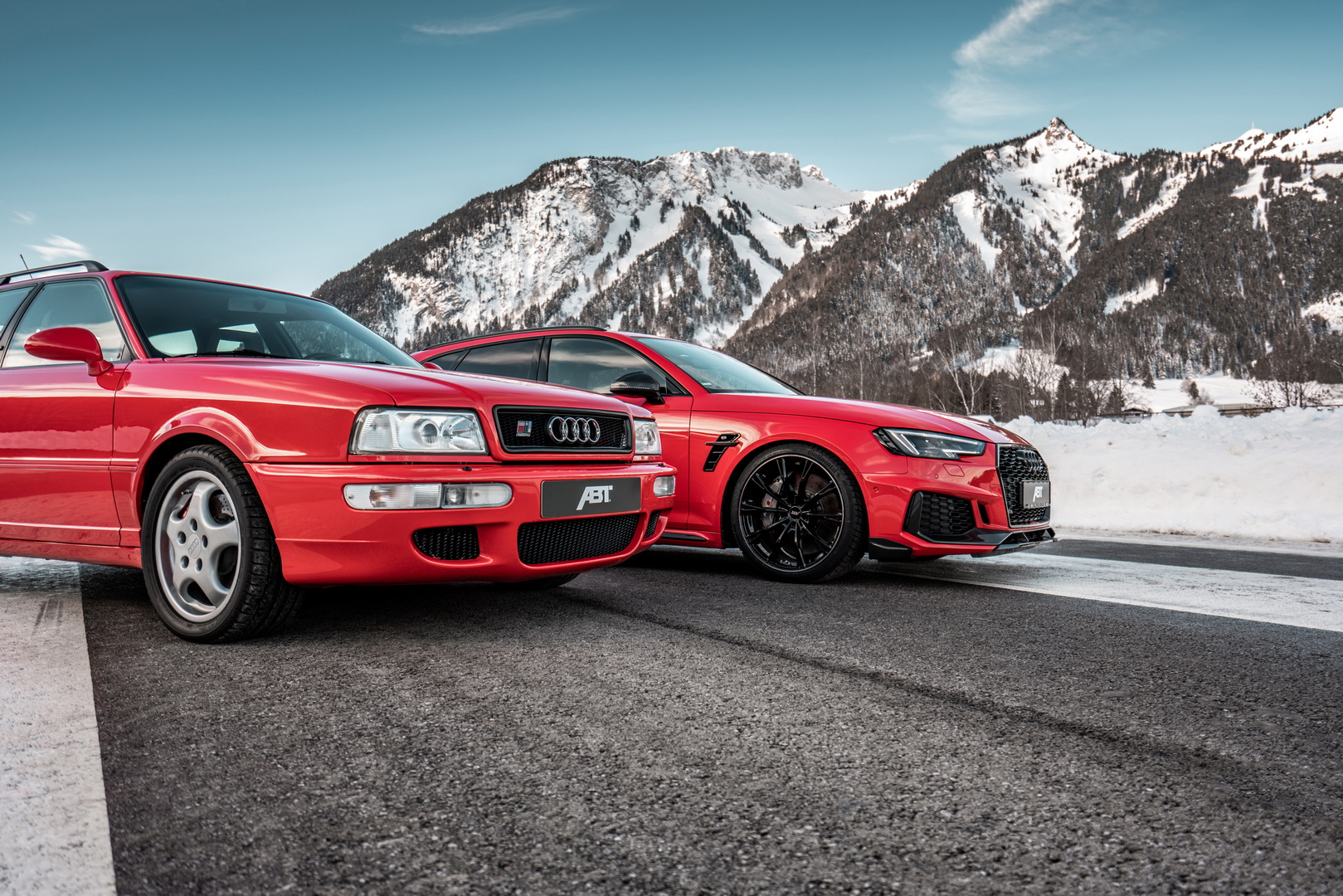 audi rs2 rs4 avant tuning abt 11 Old Timer Audi RS2 Meets New RS4 Avant In ABT Family Photo Shoot