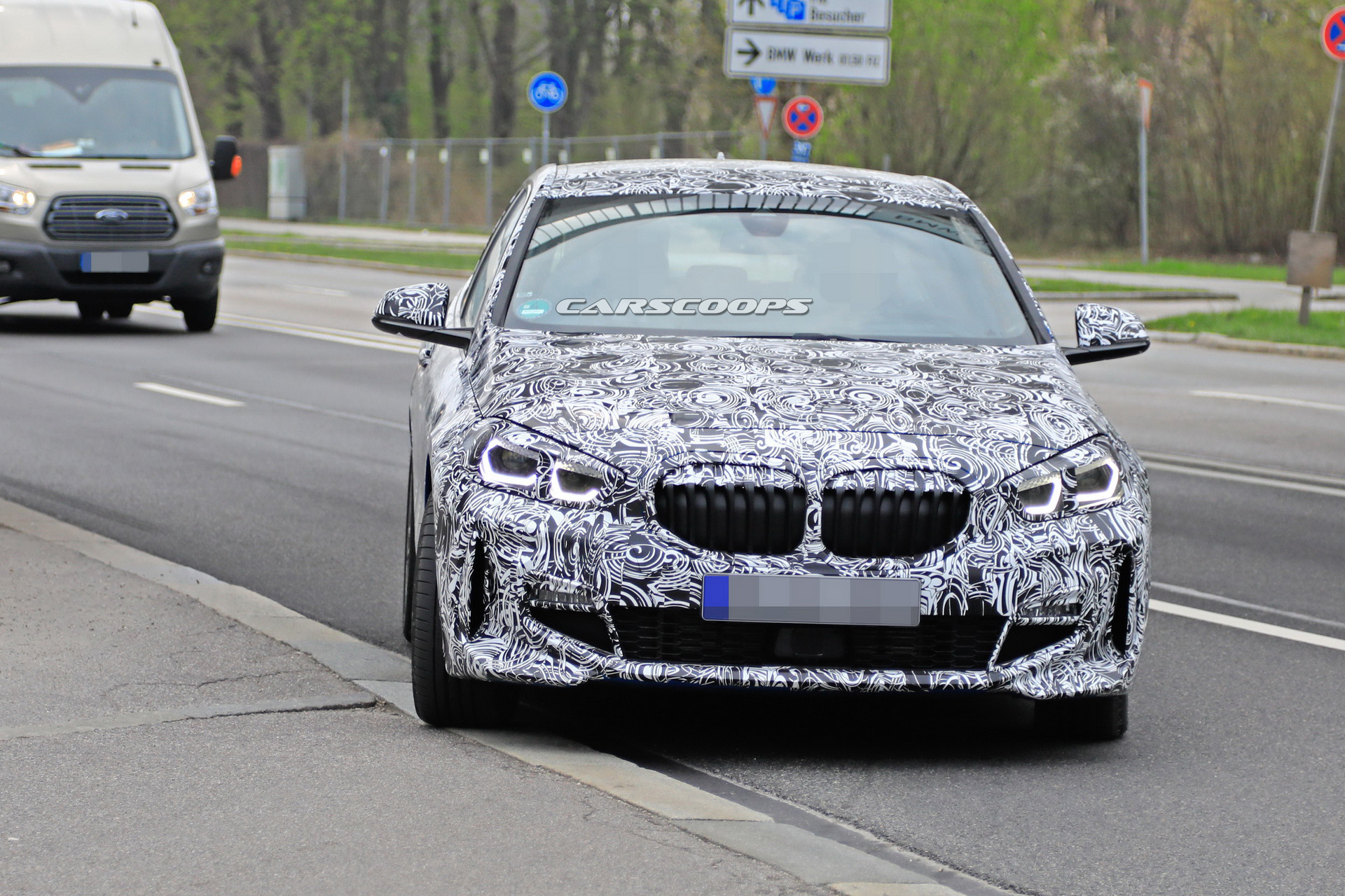 2020 bmw 1 series spied with less front camo 1 2020 BMW 1-Series: Here’s A Better Look At FWD Hatch’s Face
