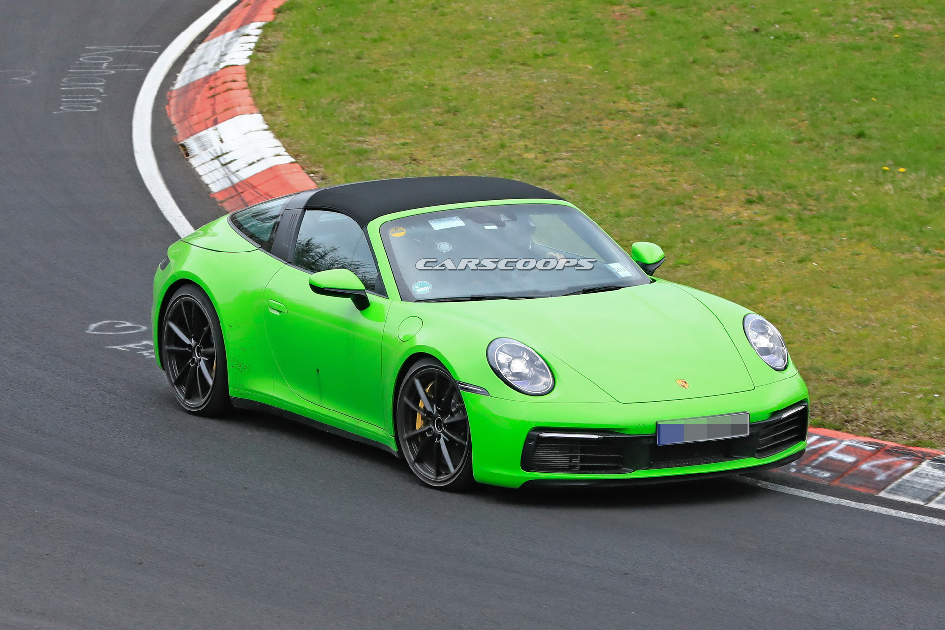 2020 porsche 911 targa spy shots 24 2020 Porsche 911 Targa With Removable Top Photographed Undisguised In Red Too