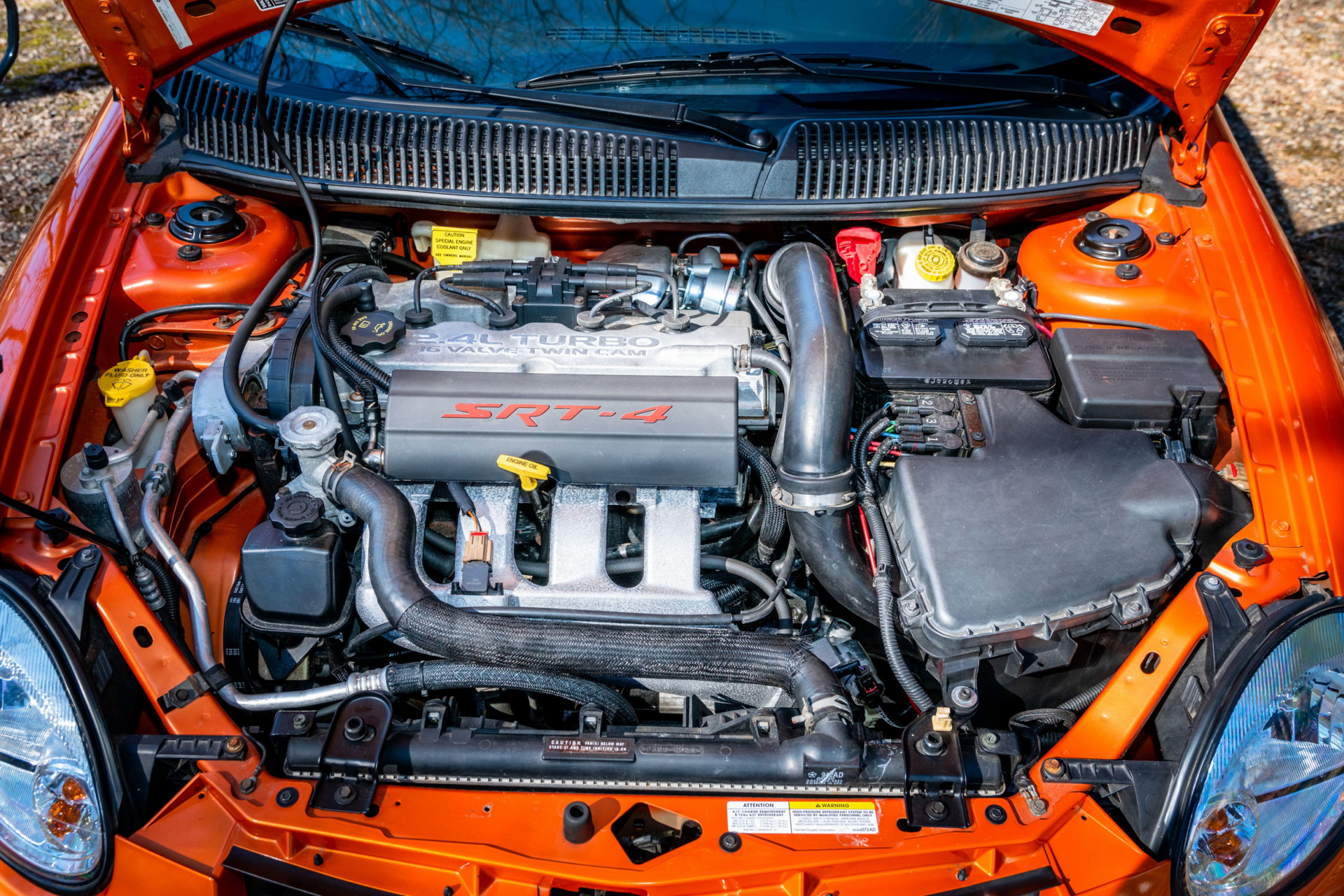 2005 dodge neon srt4 bat auction 55 2005 Dodge Neon SRT-4 Has Just 2,900 Miles, Rare Orange Blast Paint