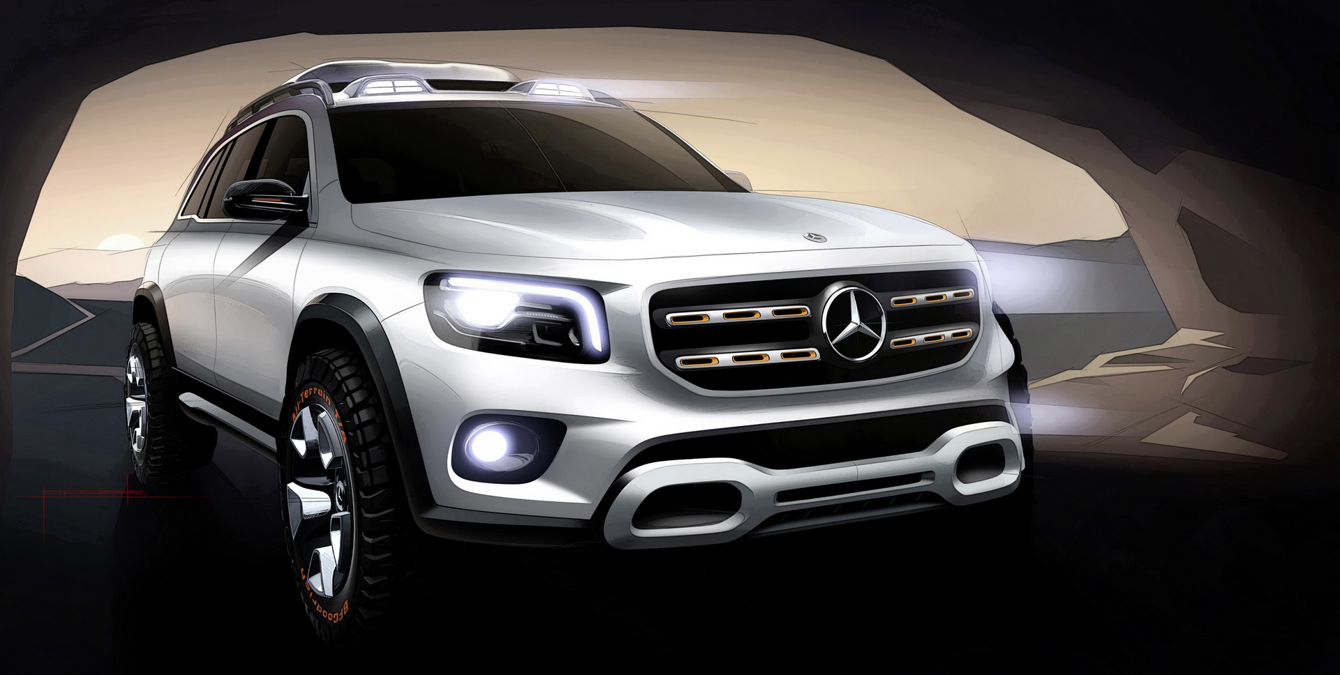 Mercedes-Concept-GLB-27 New Mercedes GLB Features Conceptual Rugged Looks In Compact Form