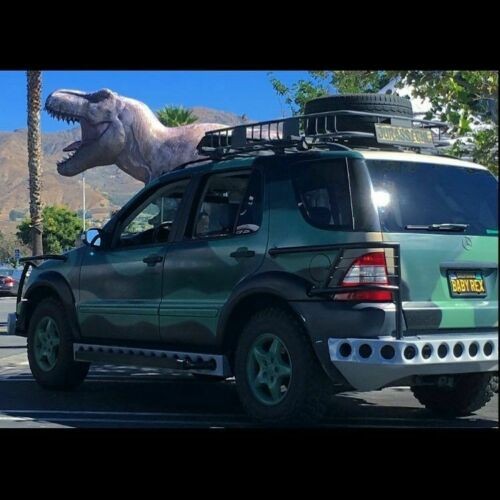 Mercedes ML Jurassic Park-4 Mercedes ML Jurassic Park Movie Prop Is Here To Save Us From Extinction