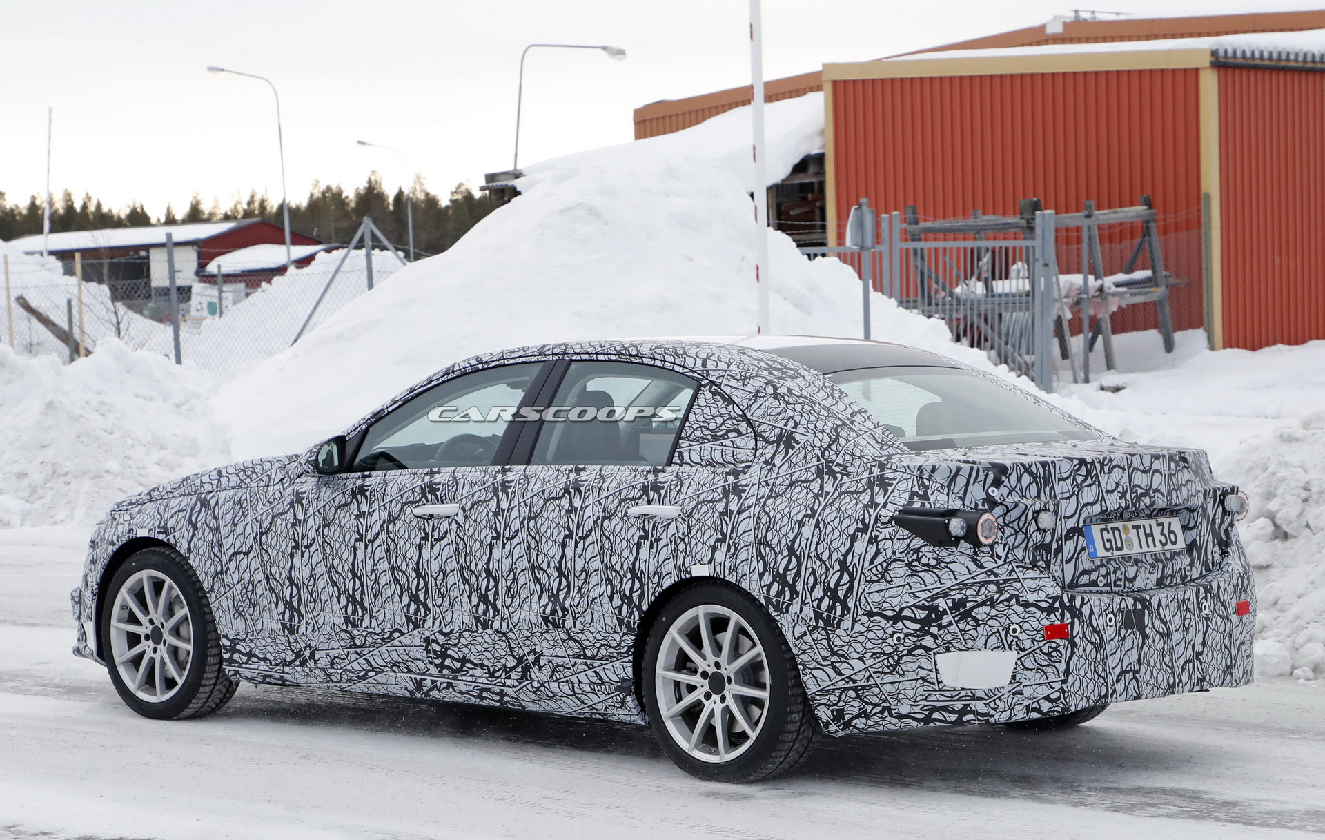 2020 mercedes c-class phev spy shots 7 All-New Mercedes C-Class Caught Testing In PHEV Guise