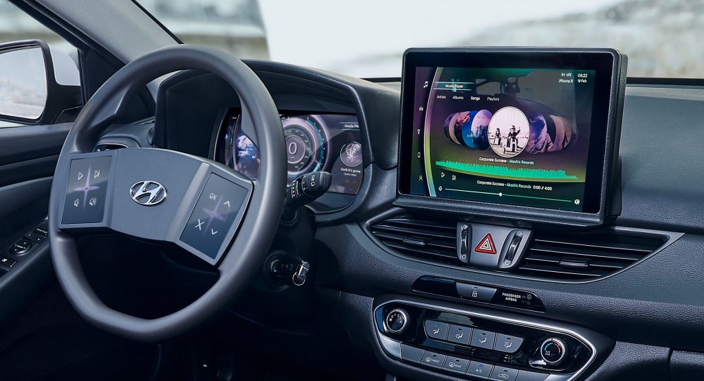  Hyundai’s Interior Concept Boasts A 3D-Like Display And Touchscreens On The Steering Wheel
