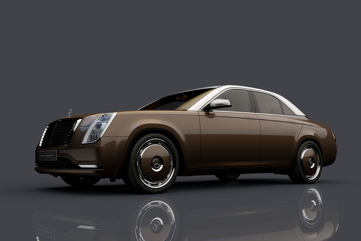 Mercedes-Benz Icon E Concept by David Obendorfer 19 Mercedes-Benz Icon E Study Re-imagines Classic W115 As 21st-Century E-Class EV