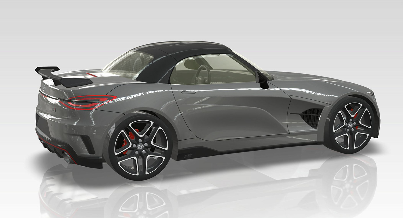 hyundai n roadster render 24 Hyundai Thinks The N Roadster Is A Joke, Doesn’t See Us Laughing