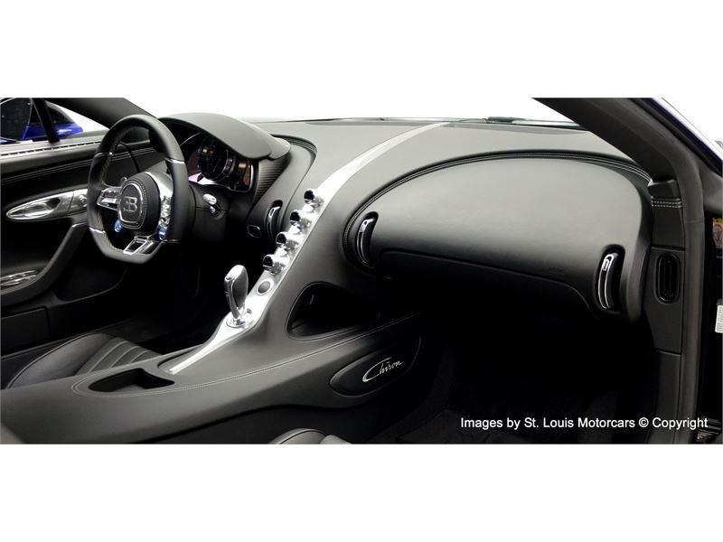 Bugatti-Chiron-For-Sale-15 Black And Blue Bugatti Chiron Would Be A Standout In Any Exotic Collection