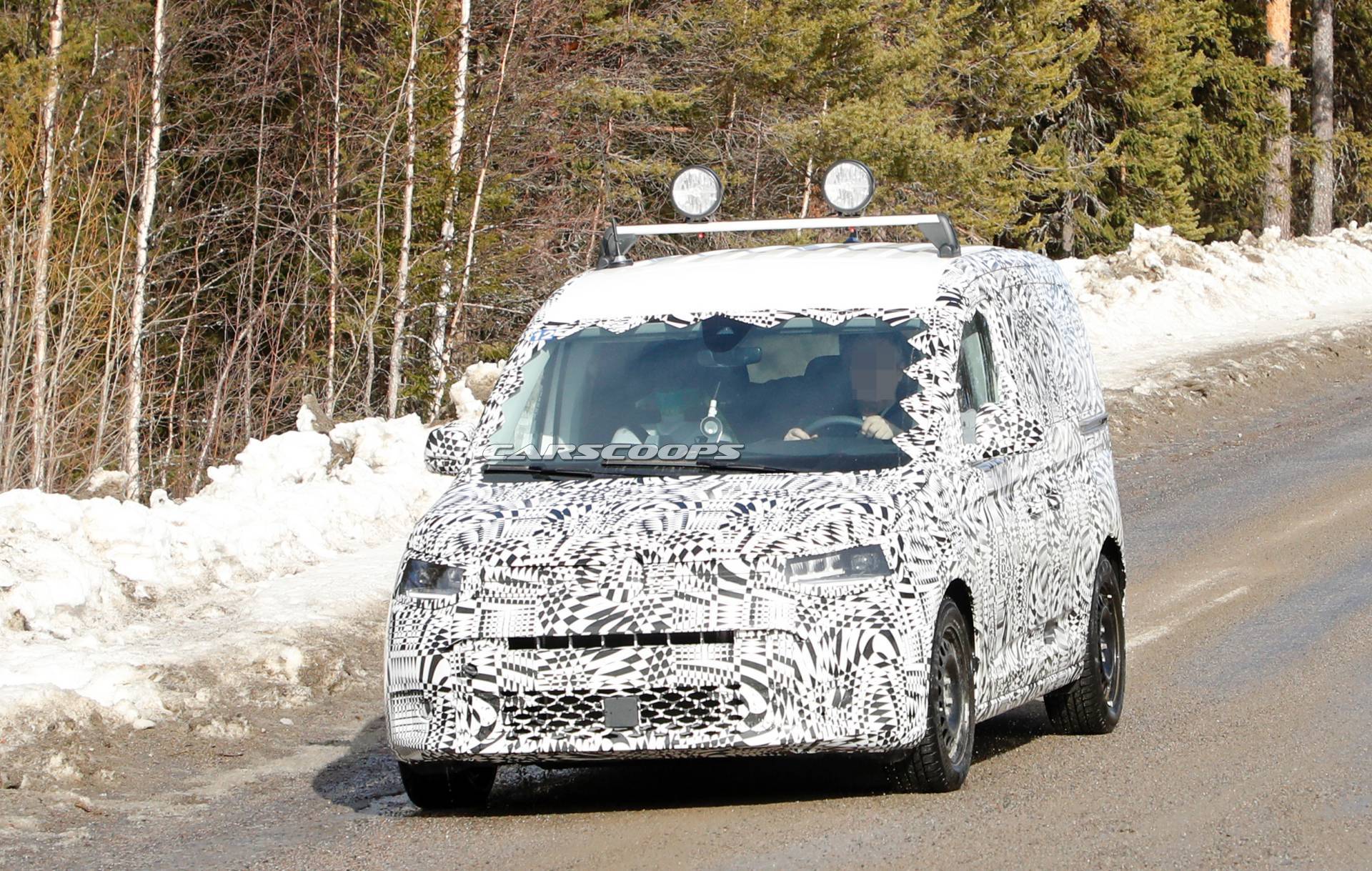 2021 VW Caddy spy shots 1 All-New 2021 VW Caddy Compact Van Spotted For The First Time